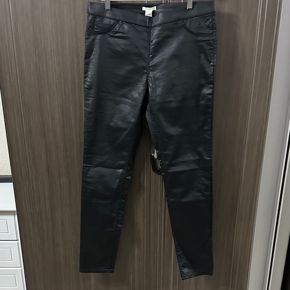 H&M Pants - H&M Black Faux Leather Trousers